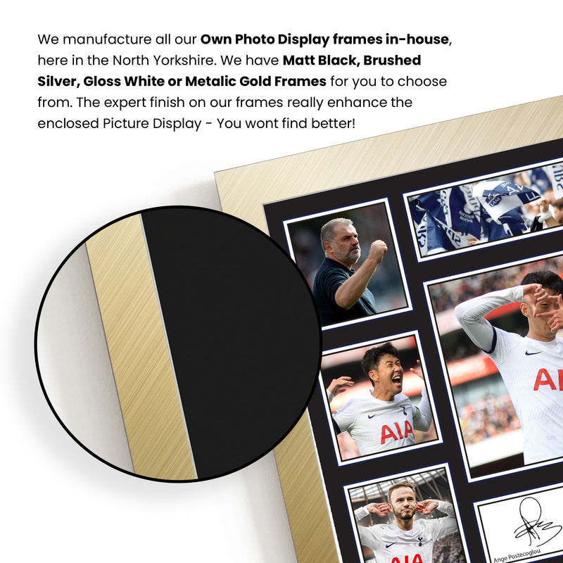 Tottenham Spurs Premier League Football Team Framed Autographed Print - Limited Edition Autograph Fan Gift – Collectible Memorabilia Merchandise