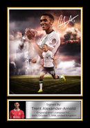 Trent Alexander-Arnold Signed Autographed Portrait Poster Print – Liverpool F.C. & England Star – Dramatic Skyline Edition with Action Shot & Signature