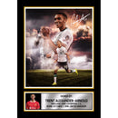 Trent Alexander-Arnold Signed Autographed Portrait Poster Print – Liverpool F.C. & England Star – Dramatic Skyline Edition with Action Shot & Signature
