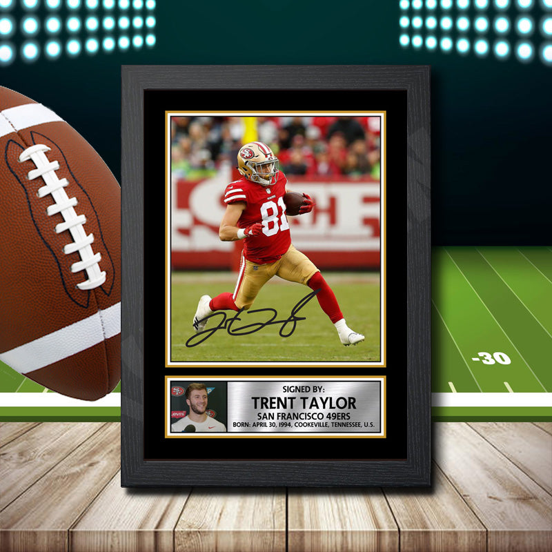 Trent Taylor 2 Printed Signature NFL Star Poster Print Framed Wall Art Gift – Trent Taylor 2 Printed Signature NFL Star Poster Print