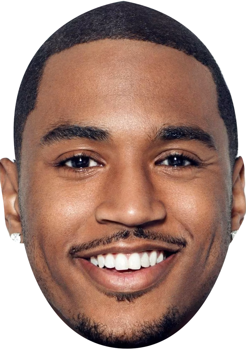 Trey Songz Celebrity Face Mask Fancy Dress Cardboard Costume Mask