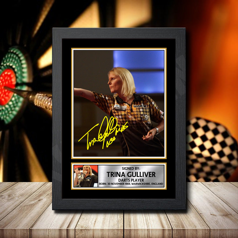 Trina Gulliver Printed Signature Darts Star Poster Print Framed Wall Art Gift – Trina Gulliver Printed Signature Darts Star Poster Print