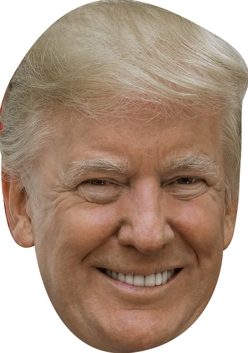 Trump 2025 Celebrity Face Mask Fancy Dress Cardboard Costume Mask