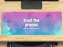 Trust the Process Gaming Mouse Mat – Extra Large 800x300mm Desk Pad – Motivational Aesthetic Mousepad – Anti-Slip Base – Inspirational Desk Decor for Gamers & Creatives
