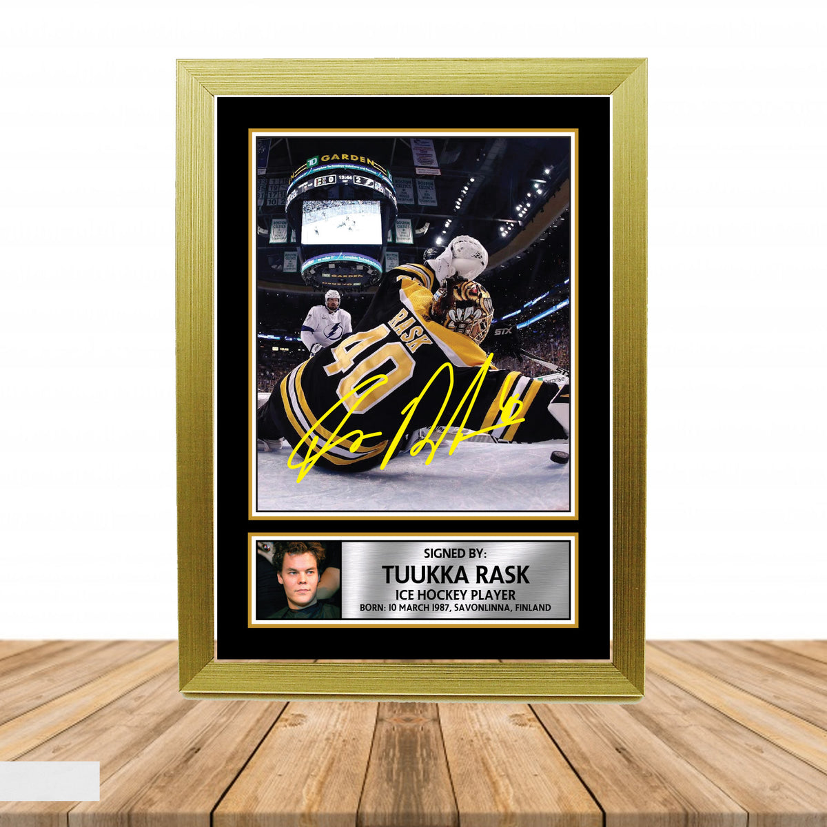 Tuukka Rask Ice Hockey Printed Signature Poster Print Gift