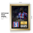 Tyrick Mitchell Signed Football Memorabilia – Framed Autograph Display with Crystal Palace & England Tribute – Collector’s Gift