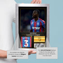 Tyrick Mitchell Signed Football Memorabilia – Framed Autograph Display with Crystal Palace & England Tribute – Collector’s Gift