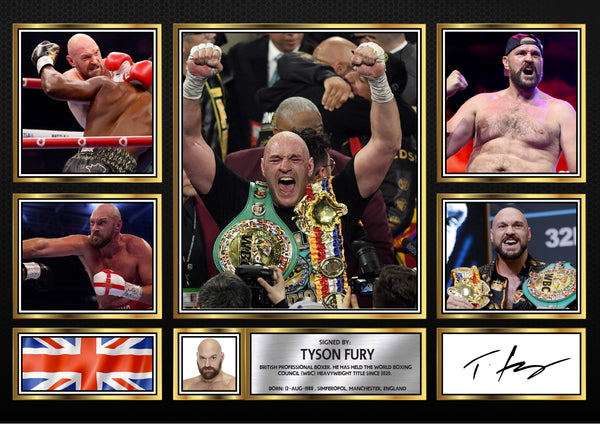 Tyson Fury – Printed Signature Boxing Star Print