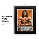 Ultimate Warrior Signed Autograph Poster Print – WWE Wrestling Legend – Iconic Sports Memorabilia Gift for Fans