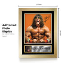 Ultimate Warrior Signed Autograph Poster Print – WWE Wrestling Legend – Iconic Sports Memorabilia Gift for Fans