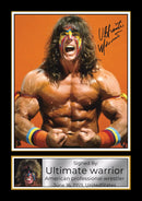 Ultimate Warrior Signed Autograph Poster Print – WWE Wrestling Legend – Iconic Sports Memorabilia Gift for Fans