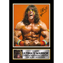 Ultimate Warrior Signed Autograph Poster Print – WWE Wrestling Legend – Iconic Sports Memorabilia Gift for Fans