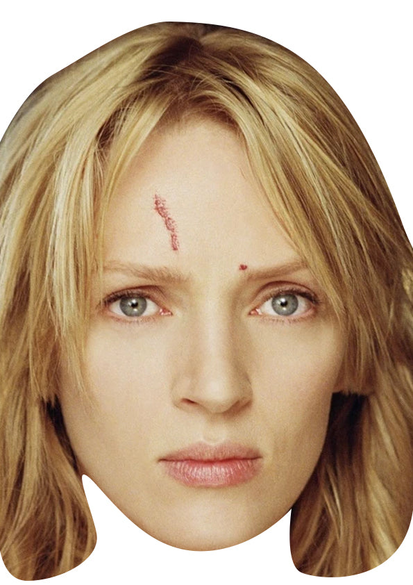 Uma Thurman - Kill Bill Celebrity Face Mask Fancy Dress Cardboard Costume Mask