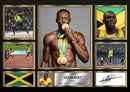 Usain Bolt Olympians Framed Autographed Print - Limited Edition Autograph Fan Gift – Collectible Memorabilia Merchandise