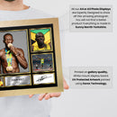 Usain Bolt Olympians Framed Autographed Print - Limited Edition Autograph Fan Gift – Collectible Memorabilia Merchandise