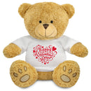 Happy Valentines Day - Valentines Day Personalised Teddy Design 5 Thoughtful Gift For Him/ Her - 22cm Teddy Bear Toy
