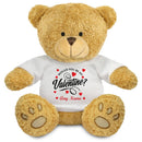 Would You Be My Valentine - Valentines Day Personalised Teddy Design 9 Thoughtful Gift For Him/ Her - 22cm Teddy Bear Toy