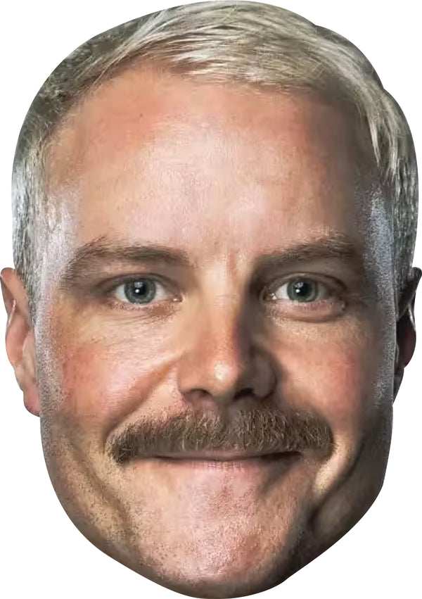 Valtteri Bottas Face Mask – F1 Motorsport Celebrity Card Face Mask – Celebrity Mask for Stag Do, Hen Night, Fancy Dress & Costume Parties