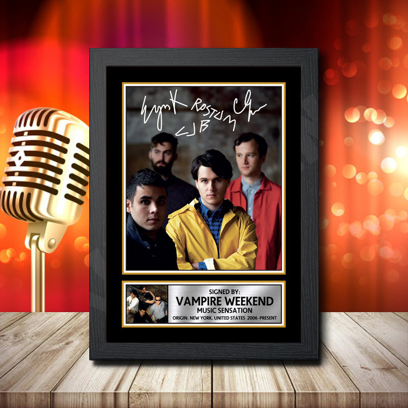 Vampire Weekend 1 – Printed Signature Music Star Print – Vampire Weekend 1