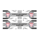 VE Day 80th Anniversary CUSTOM NAME Small Paper Banners (Set of 2) Design 4 - Special Edition