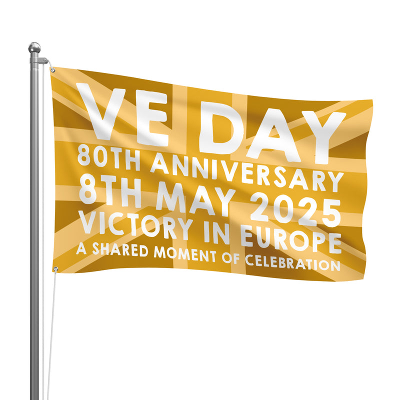 VE Day 80th Anniversary Flag Design 6 (3 Sizes) - Special Edition