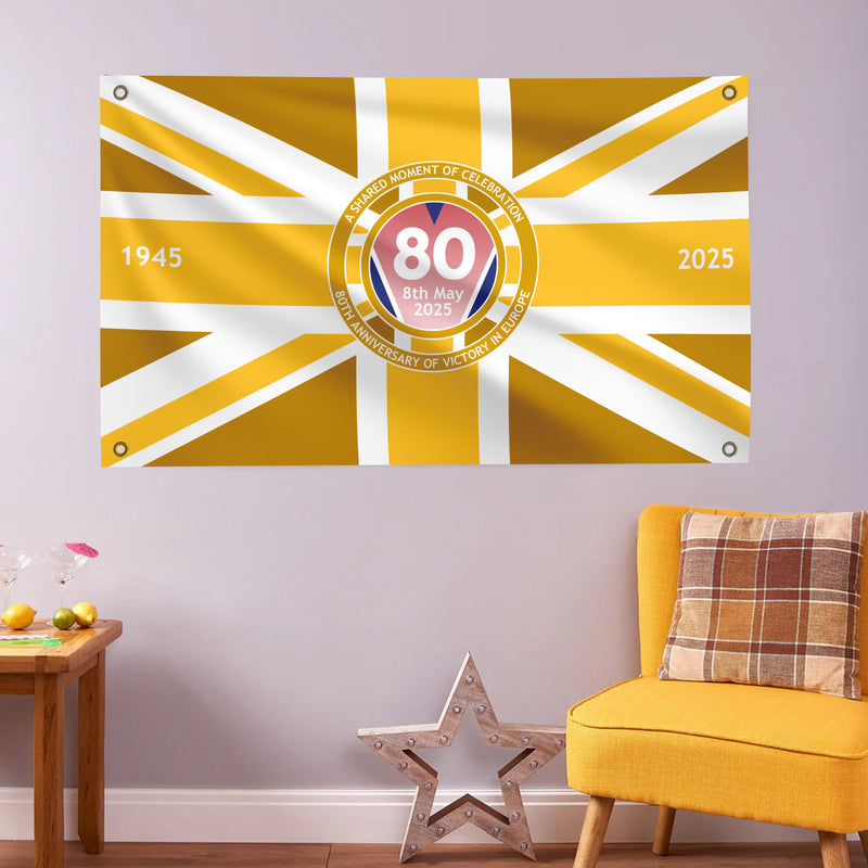 VE Day 80th Anniversary Flag Design 4 (3 Sizes) - Special Edition