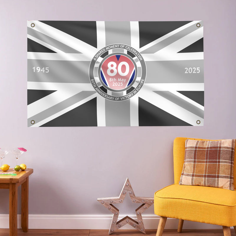 VE Day 80th Anniversary Flag Design 5 (3 Sizes) - Special Edition