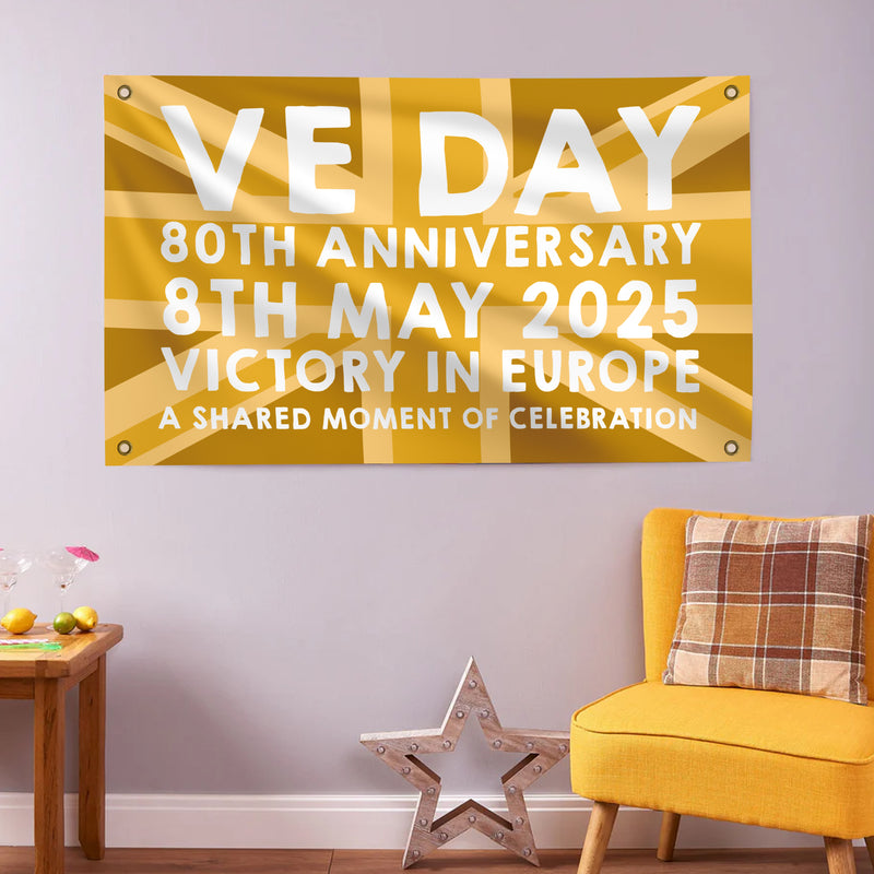 VE Day 80th Anniversary Flag Design 6 (3 Sizes) - Special Edition