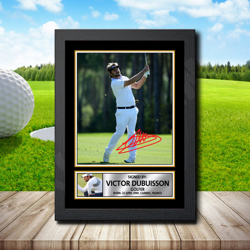 Victor Dubuisson Printed Signature Golfer Star Poster Print Framed Wall Art Gift – Victor Dubuisson Printed Signature Golfer Star Poster Print