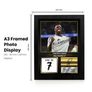 Vinicius Junior Real Madrid Signed Poster Print – Real Madrid Football Wall Art – Printed Autograph Soccer Memorabilia – Vinicius Jr Fan Gift Decor