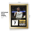Vinicius Junior Real Madrid Signed Poster Print – Real Madrid Football Wall Art – Printed Autograph Soccer Memorabilia – Vinicius Jr Fan Gift Decor