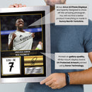 Vinicius Junior Real Madrid Signed Poster Print – Real Madrid Football Wall Art – Printed Autograph Soccer Memorabilia – Vinicius Jr Fan Gift Decor