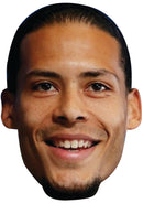 Virgil van Dijk Face Mask – Netherlands Football Captain Inspired Card Face Mask, Dutch Soccer Fan Party Accessory, Sports Supporter Fancy Dress Prop