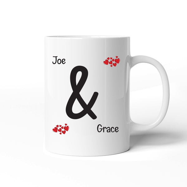 Valentines Day Happy Me And You Personalised Romantic Ceramic Mug Gift