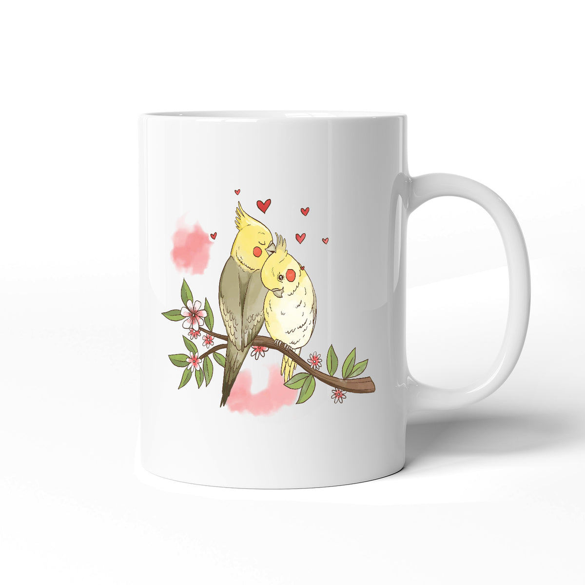 Valentines Day Love Birds Romantic Ceramic Mug Gift