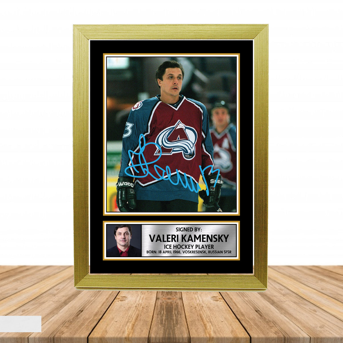 Valeri Kamensky 2 Ice Hockey Printed Signature Poster Print Gift