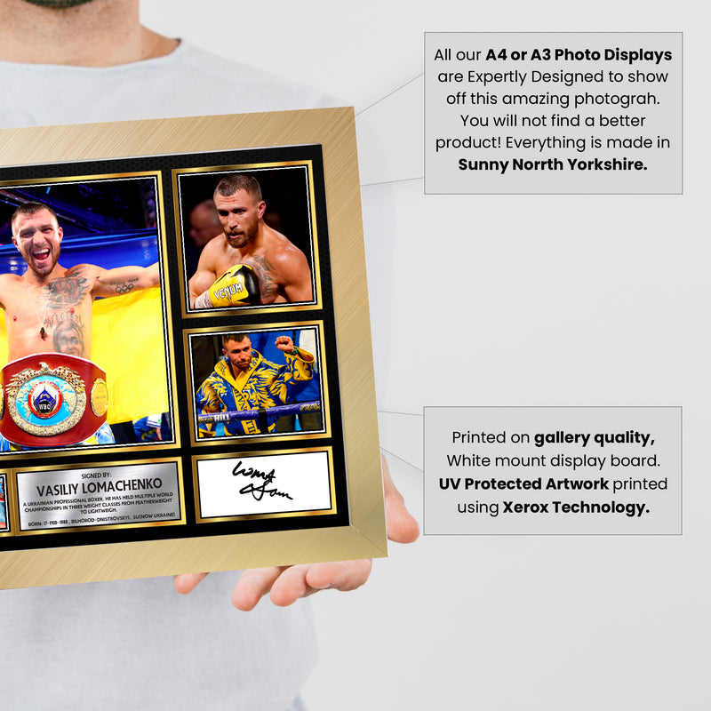 Vasiliy Lomachenko top boxer Autographed Print Landscape