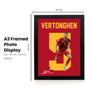Jan Vertonghen Signed Poster Print – Belgium National Team Captain Tribute Wall Art with Signature & Jersey Number 5 – Legendary Defender Memorabilia for Football Fans & Collectors