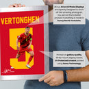 Jan Vertonghen Signed Poster Print – Belgium National Team Captain Tribute Wall Art with Signature & Jersey Number 5 – Legendary Defender Memorabilia for Football Fans & Collectors