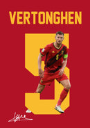 Jan Vertonghen Signed Poster Print – Belgium National Team Captain Tribute Wall Art with Signature & Jersey Number 5 – Legendary Defender Memorabilia for Football Fans & Collectors