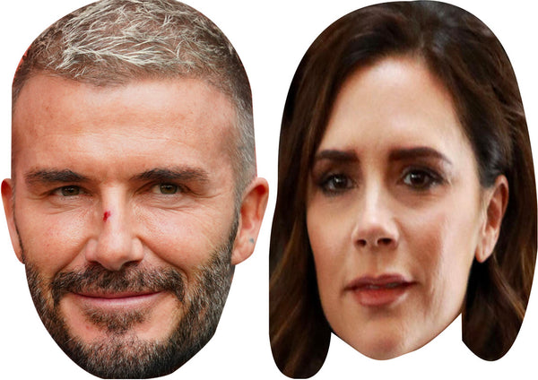 Victoria and David Beckham Couple Face Mask