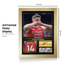 Viktor Gyökeres Printed Signed Poster – Arsenal FC & Sweden Striker Tribute Wall Art with Jersey & Bio Plaque – Premier League Football Memorabilia for Fans & Collectors