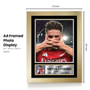 Viktor Gyökeres Signed Autograph Poster Print – Arsenal F.C. Striker – Soccer Memorabilia Gift for Fans