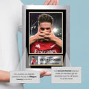 Viktor Gyökeres Signed Autograph Poster Print – Arsenal F.C. Striker – Soccer Memorabilia Gift for Fans