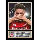 Viktor Gyökeres Signed Autograph Poster Print – Arsenal F.C. Striker – Soccer Memorabilia Gift for Fans