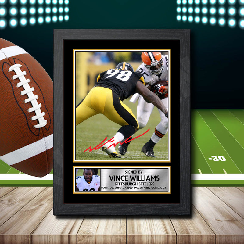 Vince Williams Printed Signature NFL Star Poster Print Framed Wall Art Gift – Vince Williams Printed Signature NFL Star Poster Print