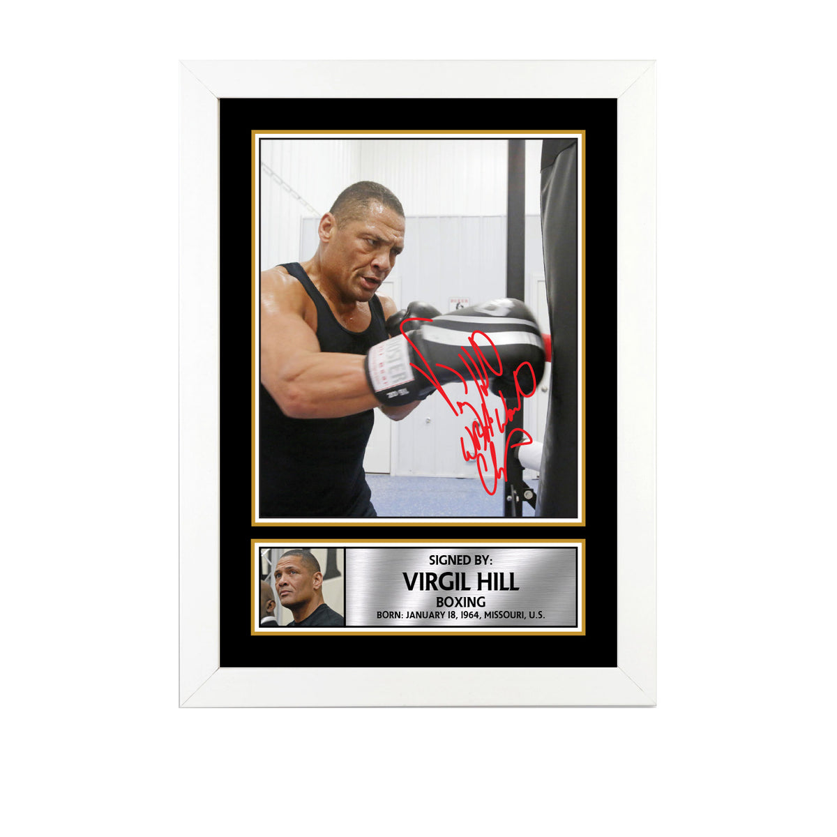 Virgil Hill M793 Boxing Printed Signature Poster Print Gift