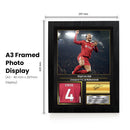 Virgil van Dijk Signed Football Memorabilia – Framed Autograph Display with Liverpool Captain & Netherlands Tribute – Collector’s Gift