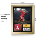 Virgil van Dijk Signed Football Memorabilia – Framed Autograph Display with Liverpool Captain & Netherlands Tribute – Collector’s Gift