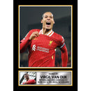 Virgil van Dijk Signed Autographed Portrait Poster Print – Liverpool F.C. Captain & Netherlands Star – Memorabilia Wall Art for Fans & Collectors